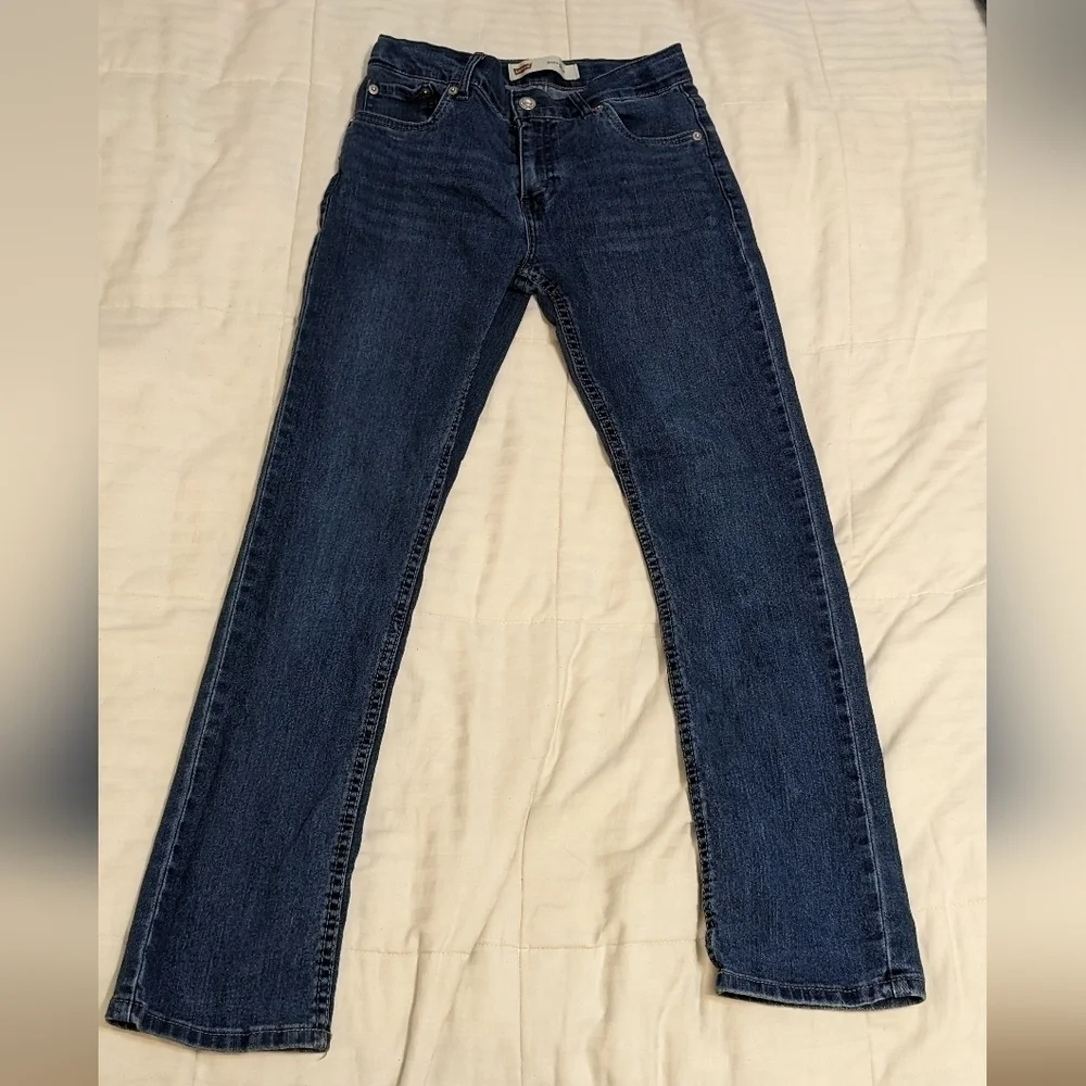 Levi's 511 slim dark wash blue jeans size 27 X 29 (see description)